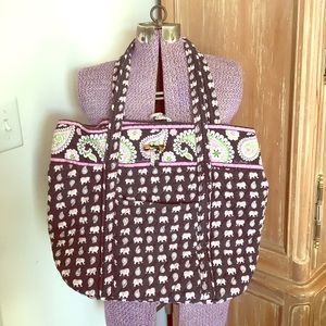 Vera Bradley Pink Elephant shoulder bag